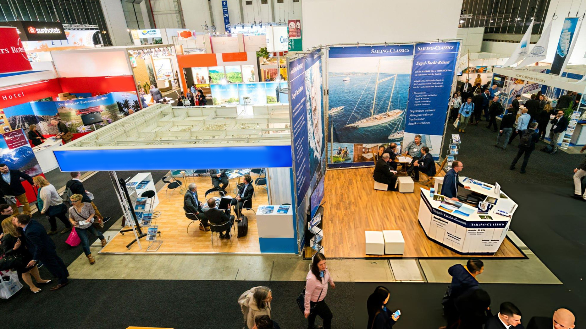 First-time trade show exhibitor booth