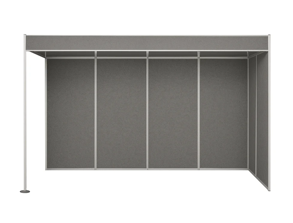 4m x 2m corner shell scheme with facia