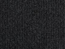 Black exhibition cord carpet